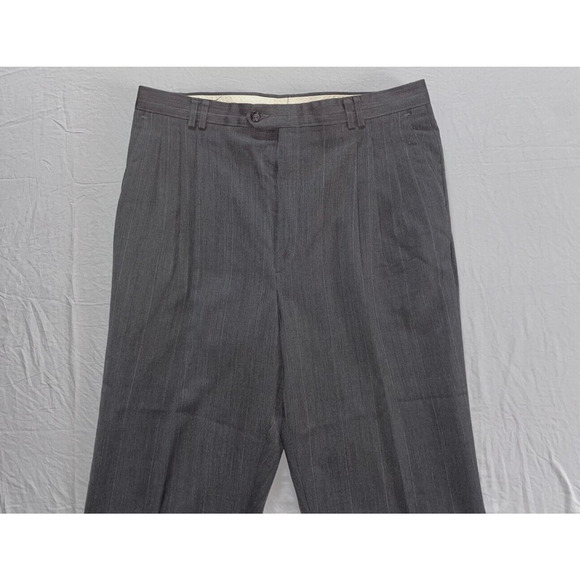 Haggar Vintage Triple Pleat Worsted Wool Dress Pants, Slacks. 35X27.5. Read. - Picture 6 of 10